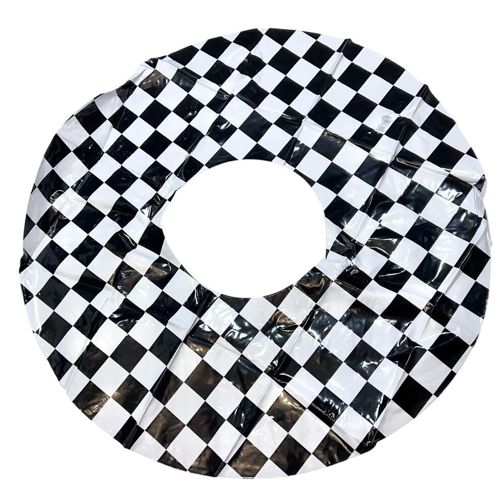 Vans Family Inflatable Pool Donut Ring Swim Float Tube Checkered 34" New